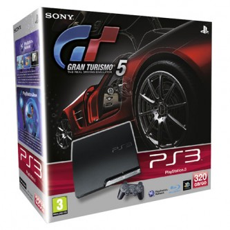    Sony PS3 (320 GB) (CECH-3008B) +     +  Gran Turismo 5