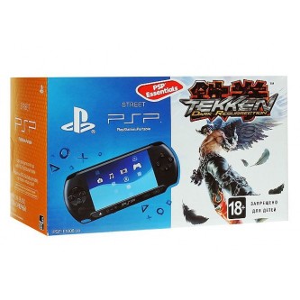 Консоль PSP  Комплект Sony PSP Slim Base Pack Black (PSP-E1008/Rus) + игра Tekken: Dark Resurrection (Essentials)